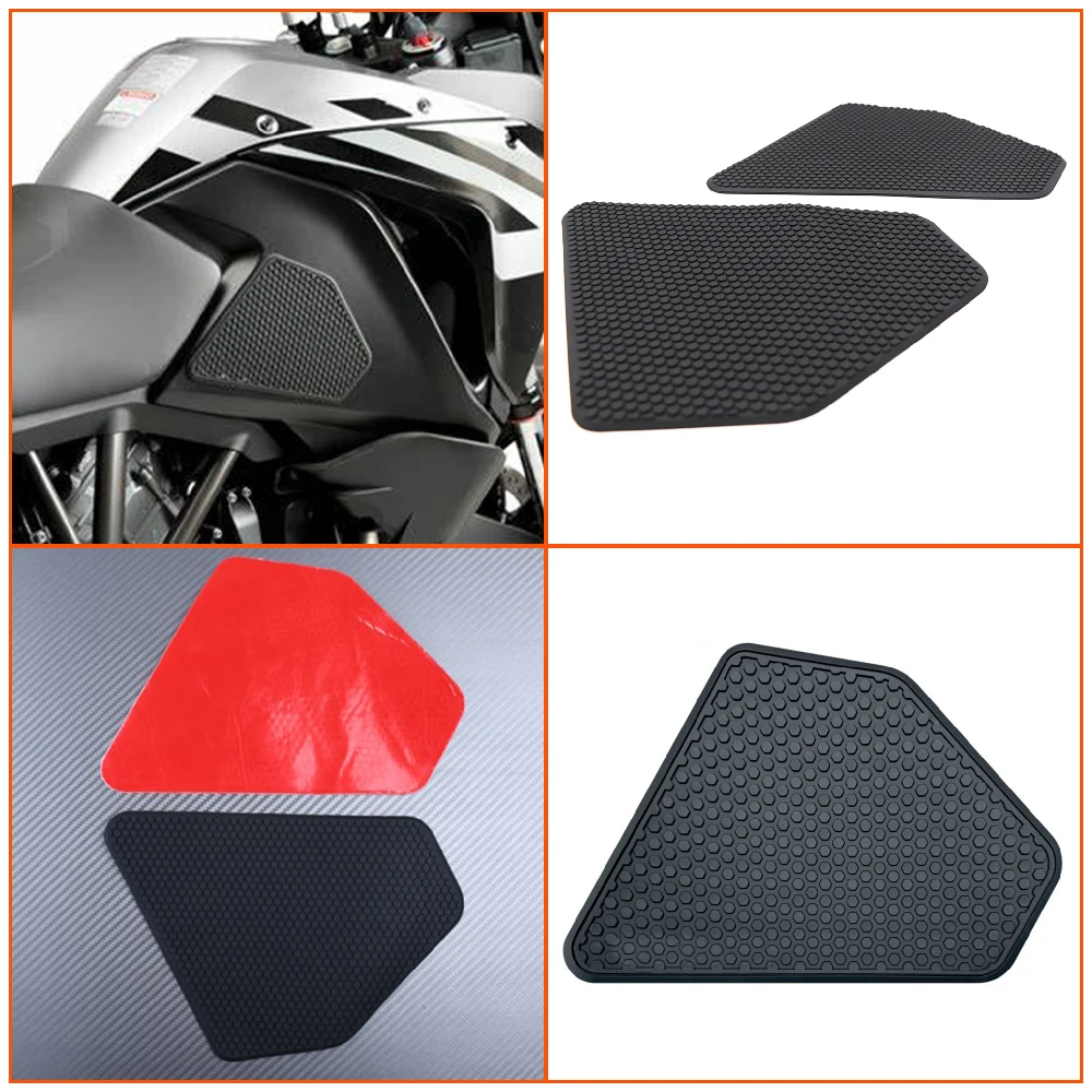 

Motorcycle Tank Grip Pad For KTM 1290 Super Adventure 1050 1090 1190 ADV R S T FuelTank Side Knee Traction Anti Slip Pads Kits