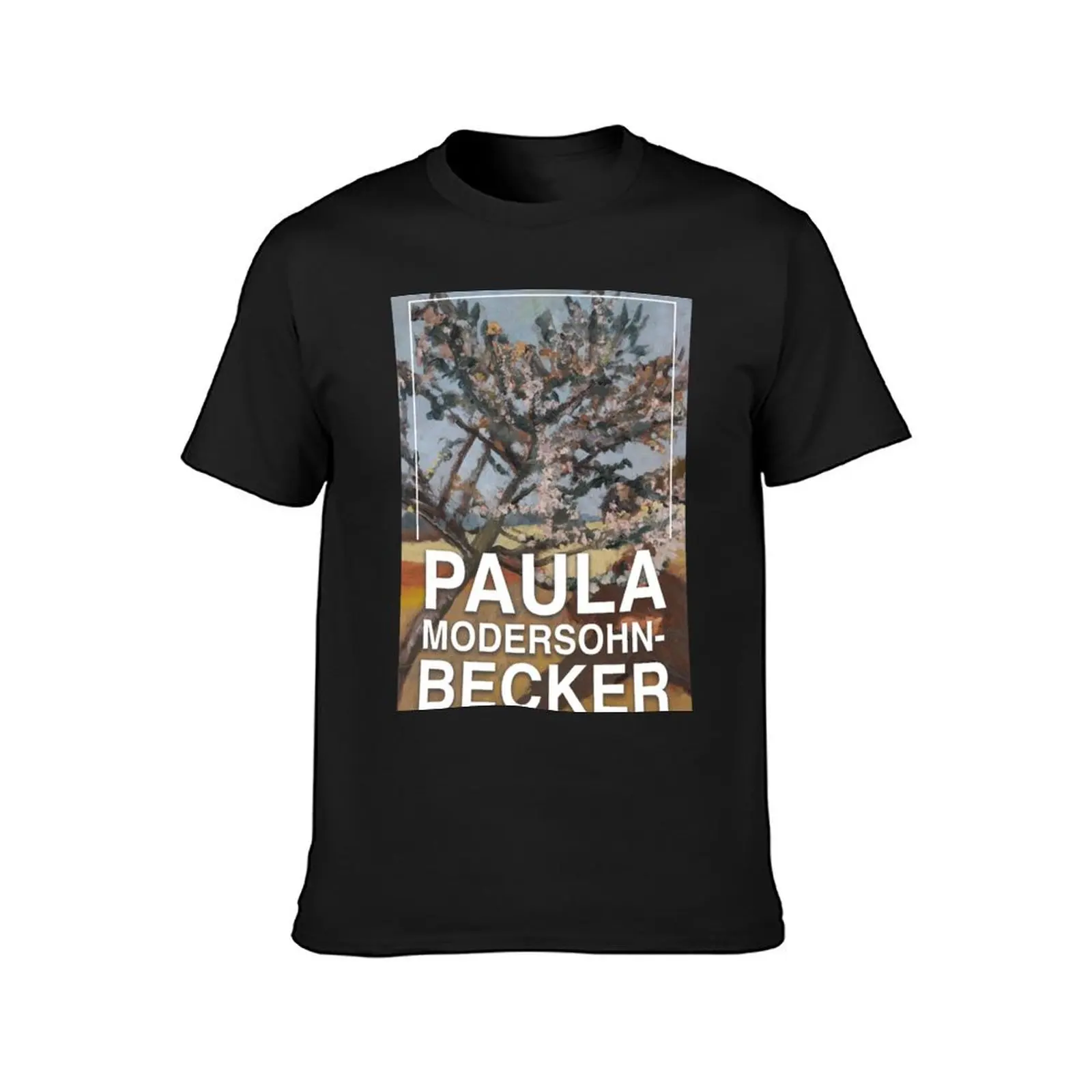 Paula Modersohn Becker, Lying man under a flowering tree, 1903 T-Shirt plus sizes Blouse blanks t shirt men