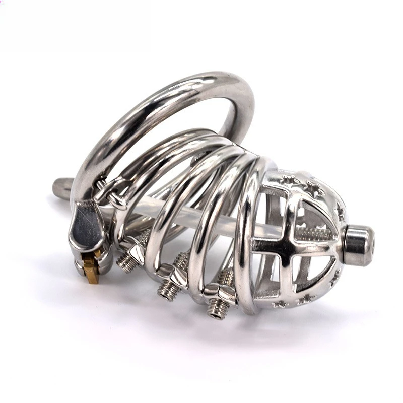 Big Metal Cock Cage CB Male Chastity Cage Sex Toys for Men Penis Ring Lock Wearable Chastity Lock Erotic Bondage 18+ Shop