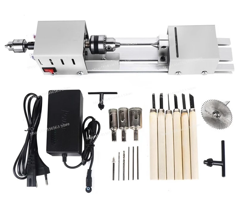 Mini Multi-Functional Desktop Machine for Bead Making, Polishing & Miniature Wood Turning