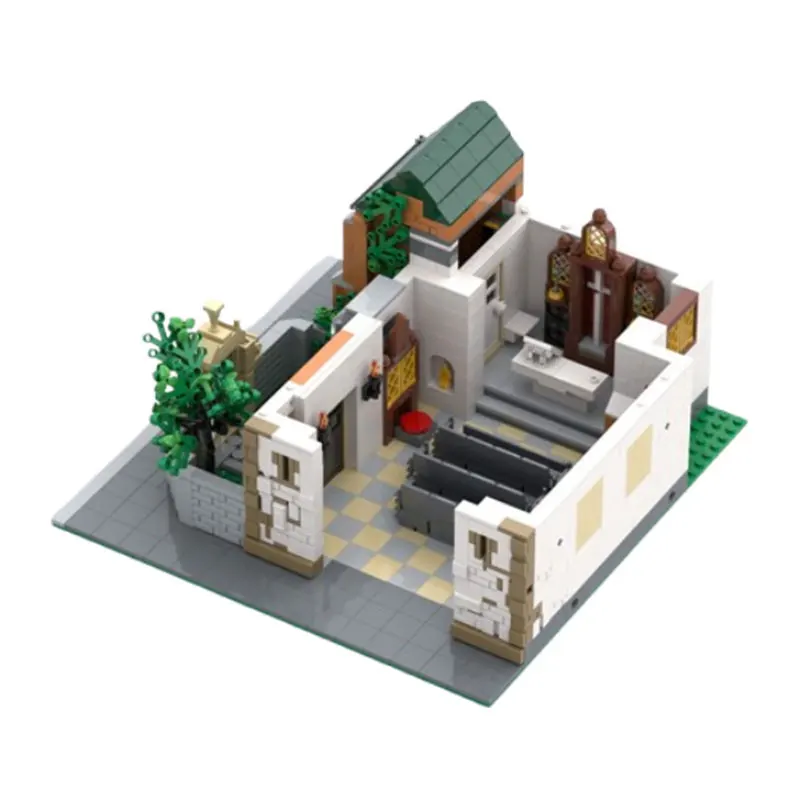 MOC-124447 (3039pcs) - Modern Street Scene DIY Small Particle Assembly Building Block Toy Model Gift