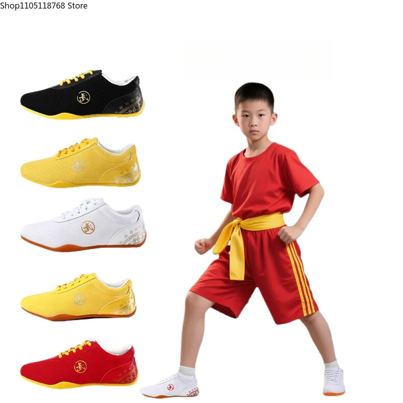 รองเท้าผ้าใบกังฟู ไท่ฉี วิงชุน ศิลปะการต่อสู้แบบจีนดั้งเดิม รองเท้ากีฬา ผ้าฝ้าย ระบายอากาศได้ดี