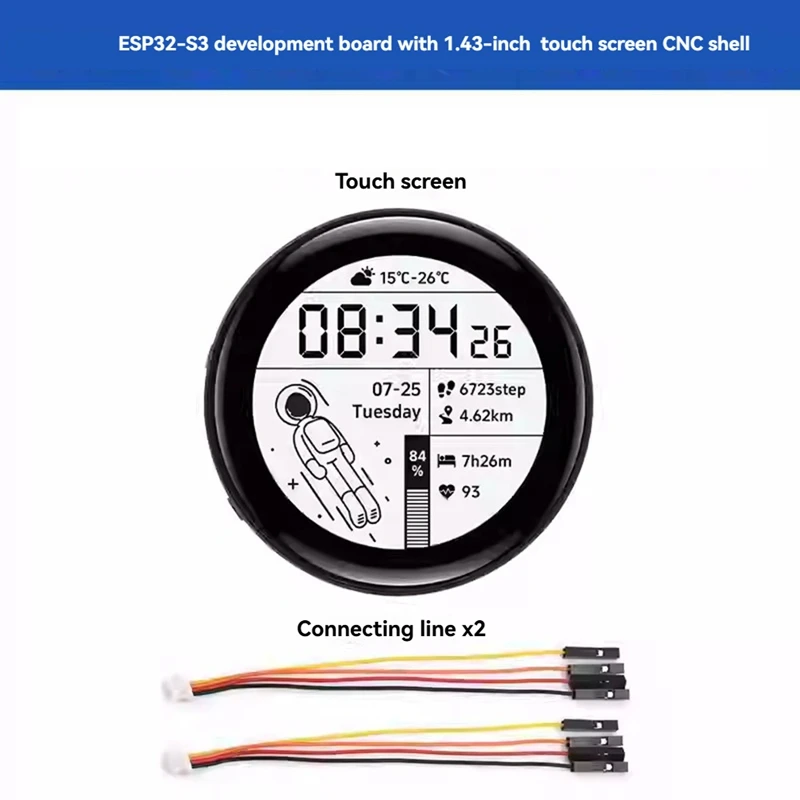 Esp32-S3 1.43-Inch Round LCD Screen Development Board Amoled Capacitive Touch Screen Supports Wifi Bluetooth B-A79M