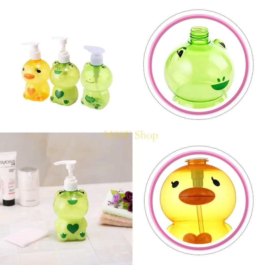 

M89F 250 мл портативного дозатора мыла ребенок милое животное для лягушки/утка Press