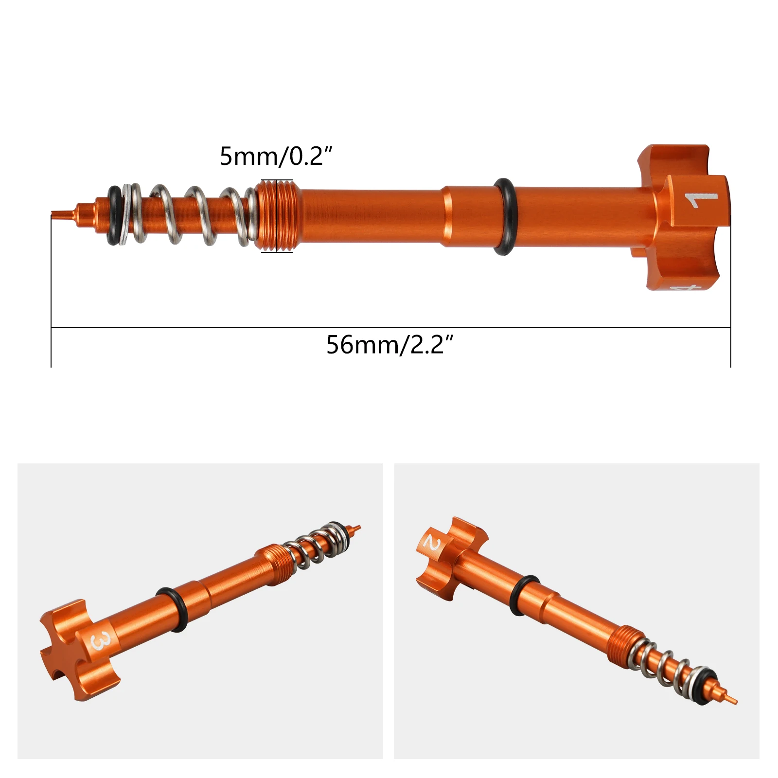 2PCS Fuel Mixture Carburetor Adjuster Screw For KTM EXC XCF SXF SX XC XCW MXC 250 400 450 505 525 530 For Yamaha YZF WRF 250 450