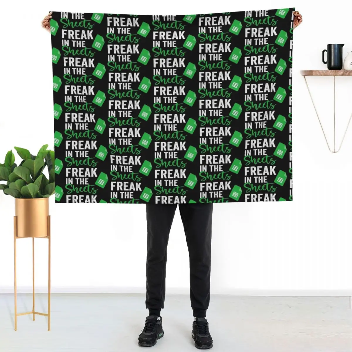 FREAK IN THE SHEETS Throw Blanket Sofa Quilt blankets ands warm winter Fashion Sofas Decorative Sofa Vintage Blankets