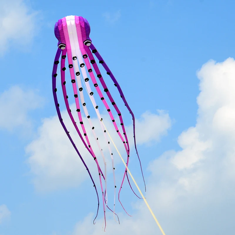 

free shipping 800cm octopus kite for adults soft kite professional wind kites factory inflatable kite air Outdoor games steering