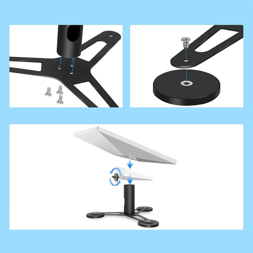 

Receiver Bracket Magnetic Tripod Bracket Easy Setup Outdoor Installation Compact Design Mounting Kit Compact Design