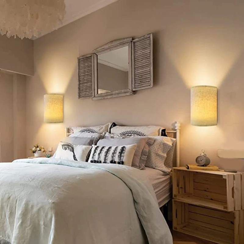 Remote Control Timing Colorful Wall Lamp Home Charging Ambient Light Charging Wall Lamp Two-Piece Set