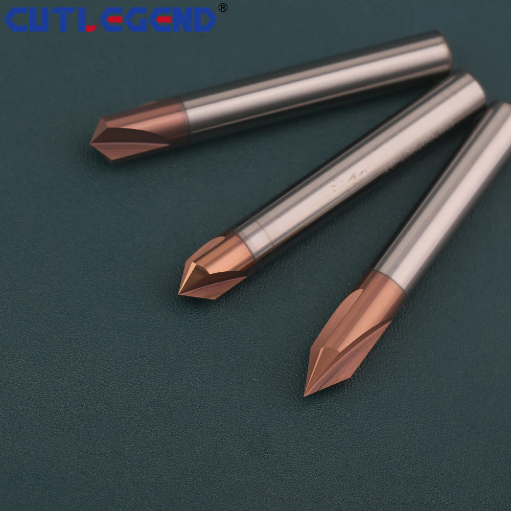 Chamfer Milling Cutter Carbide Corner Countersink Deburring Edges V Groove Router 30 40 50 60 70 80 90 100 110 120 140 150Degree