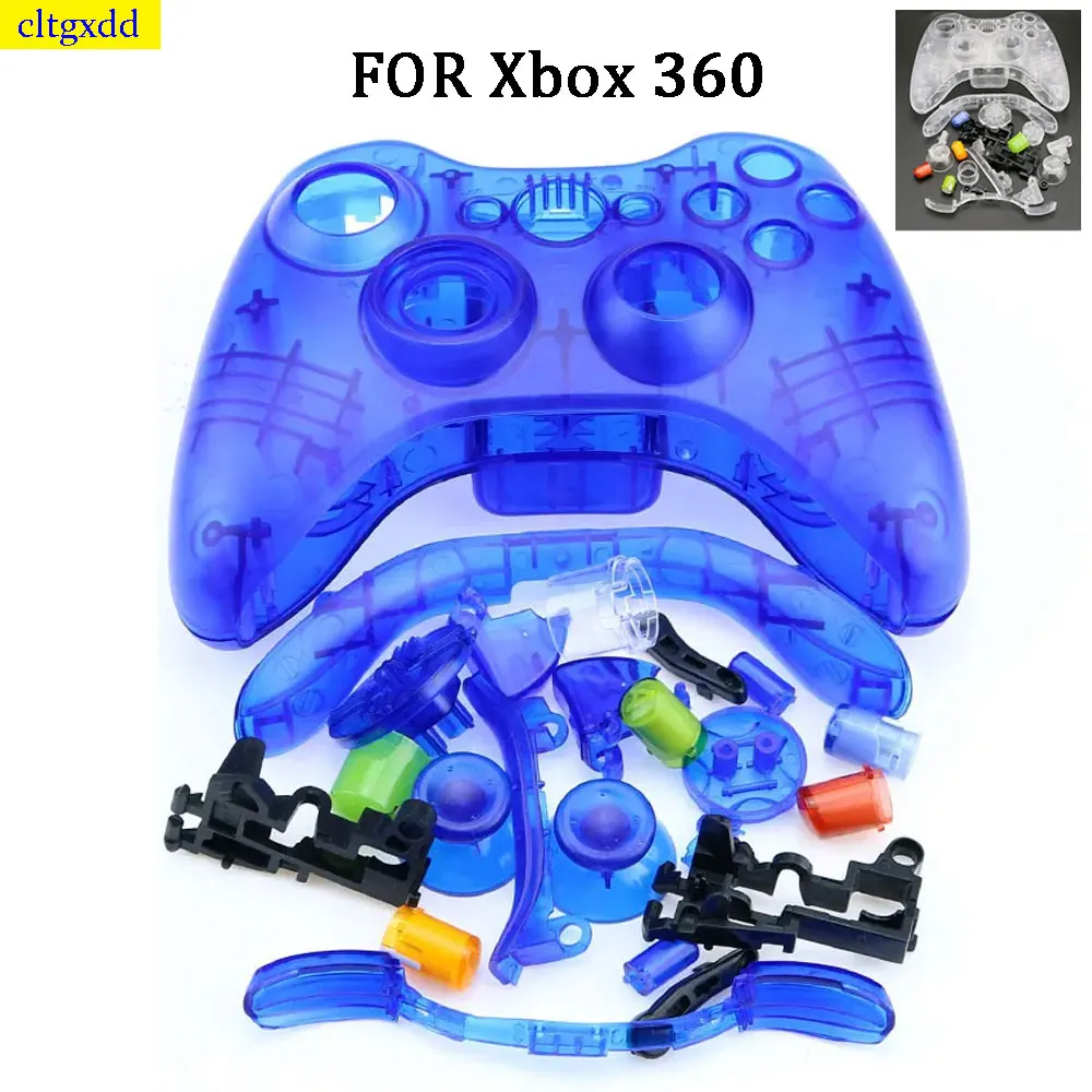 

Cltgxdd 1 set FOR XBox 360 wireless game controller hard shell full shell button mod kit components game board protective shell