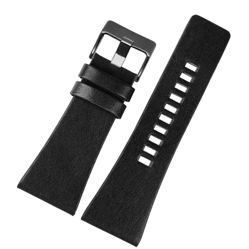 For Diesel Watchbands Men\'s Wrist Large Size Watch Bands P-Olice 26MM 28MM 30MM 32MM Black Brown Calf Hide cowhide watchStrap