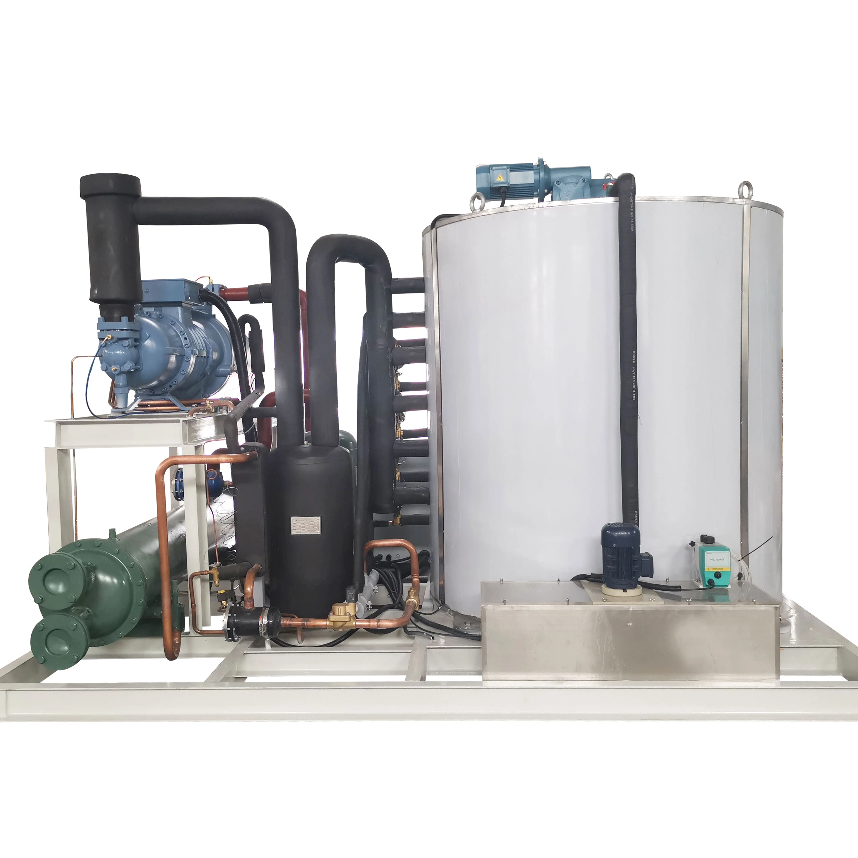 Best Price Industrial 5T Flake Ice Machine Ice Flake Making Machine Evaporator for Fish Food Processing
