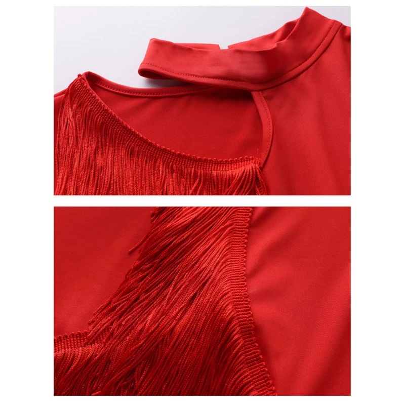 Vêtements de danse latine à la mode pour femmes, robes latines à franges, vêtements d'entraînement pour salle de bal, Costumes de danse Salsa Samba