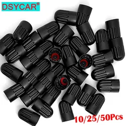 Black Plastic Tire Valve Stem Caps for TR20008 TPMS, Universal Tire Valve Long Caps for Car, Truck, SUV, Bike and Motorcycle