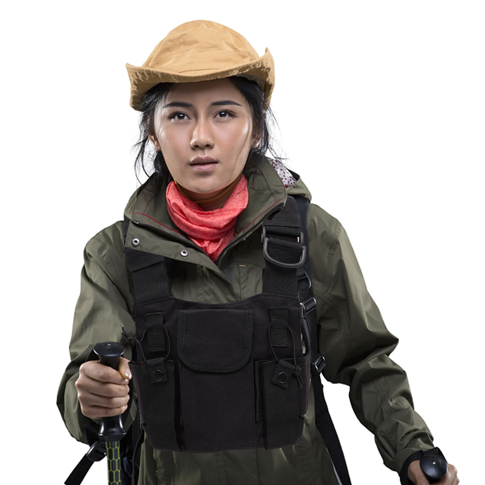 

Bag Rig over The Shoulder Outdoor Vest with Strap Radio Harness Field