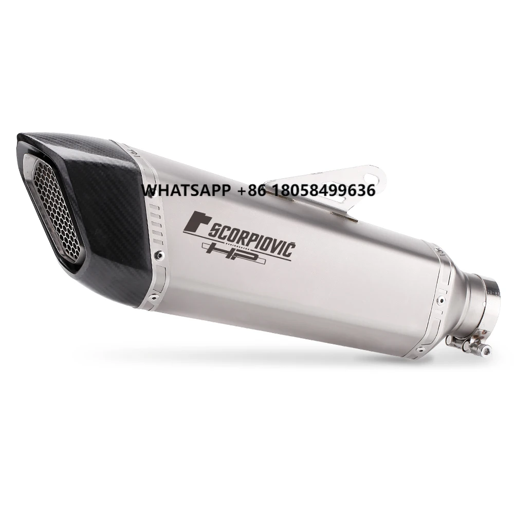 

Universal 60mm Motorcycle Exhaust Muffler Pipe SN04 Muffler Pipe for MT07 R3 Z400 S1000RR ADV350 PCX125 CBR300