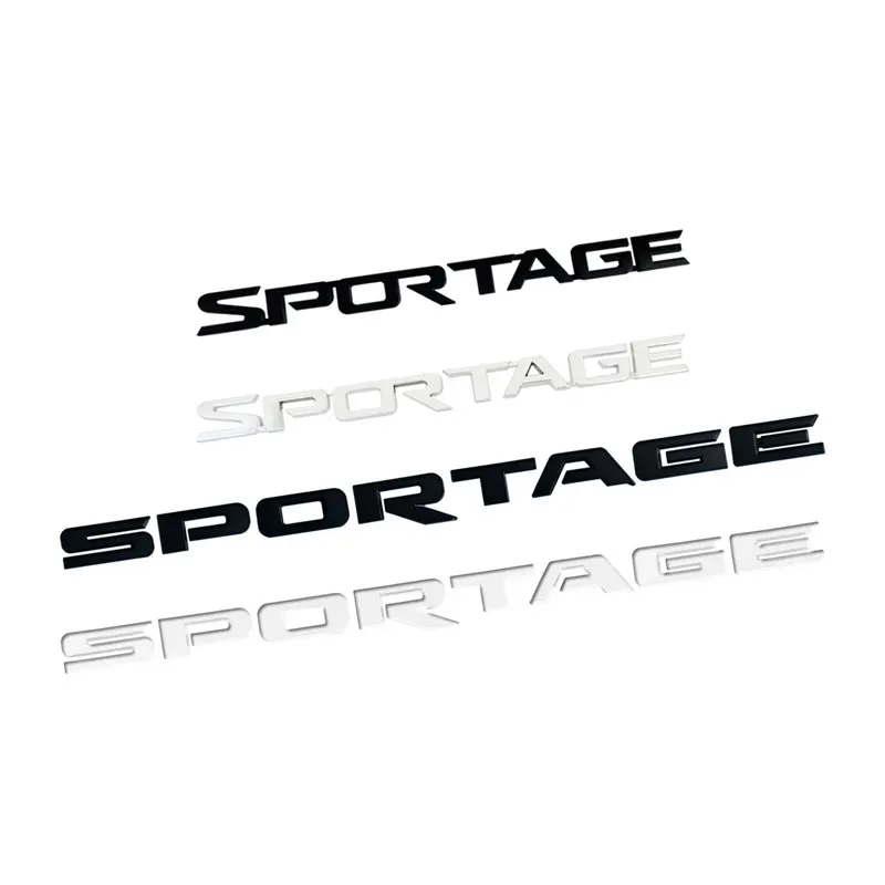 3D ABS Auto Accessories Sportage Sportage R Car Letter Logo Sticker Rear Bumper Tail Door Trunk Decals Car Styling