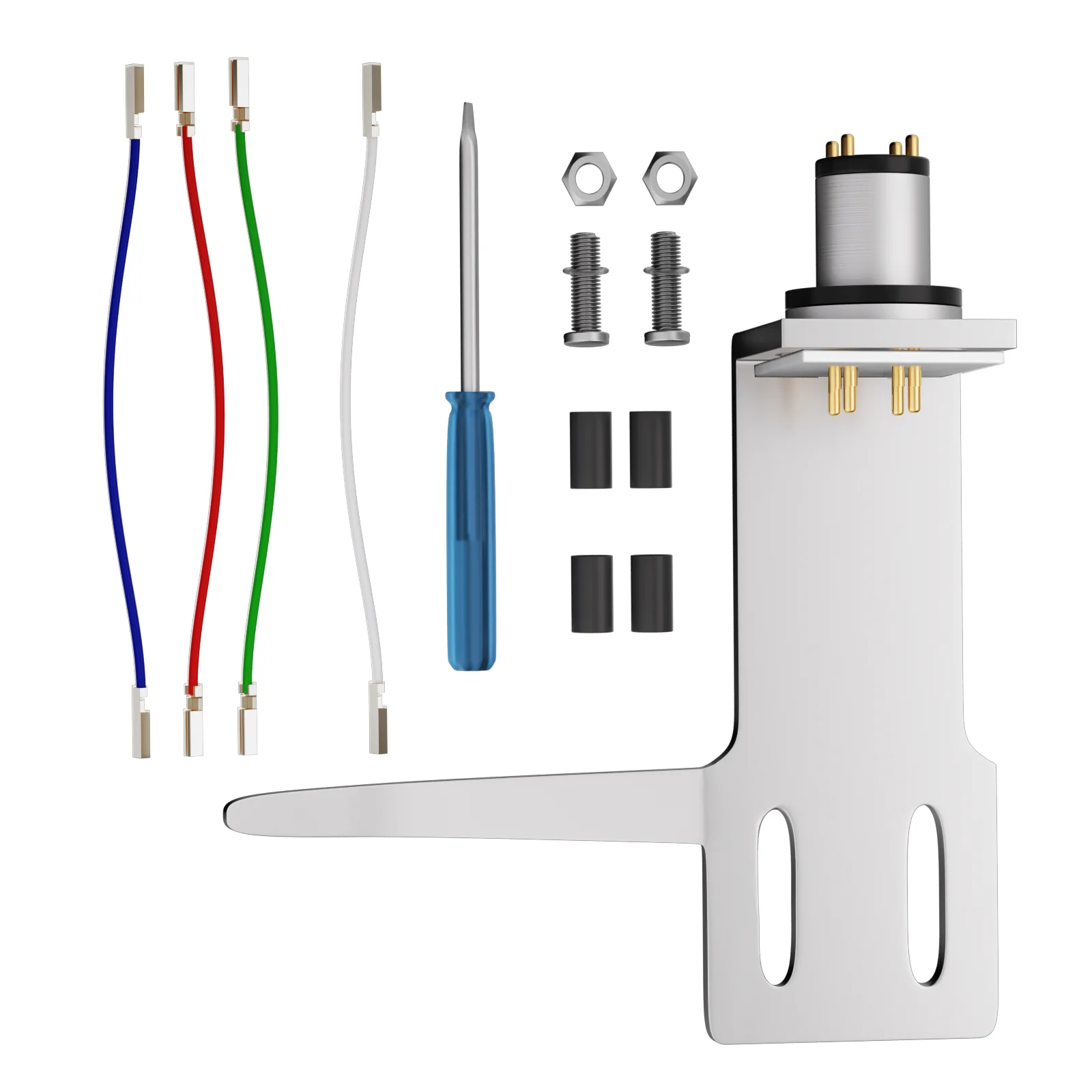 HP105 65mm Turntable Headshell Mount Universal LP Phono Cartridge Replacement Phonograph Holder Stylus Lead Wire