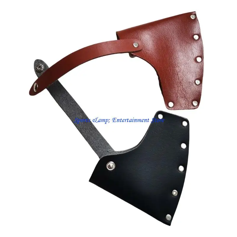 

G7NF Axes Storage Case Adjustable Waist Pack Design Secures Fit PU Leather Texture for Camping Forestry and Wilderness Use