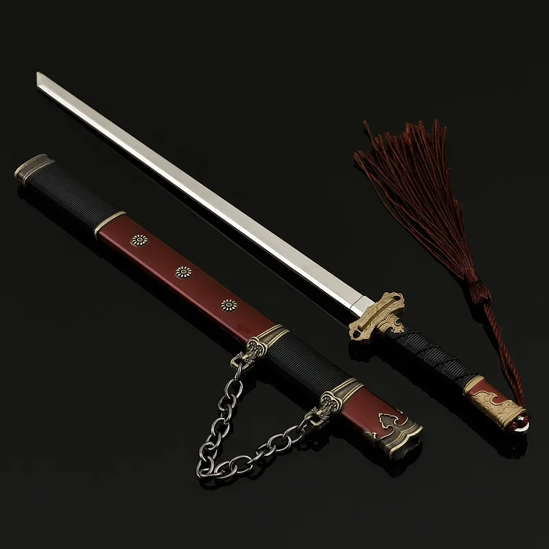 22cm/ 8.66in contos estranhos da dinastia tang lu lingfeng espadas de metal arma adereços periféricos modelo faca brinquedo colecionável presente