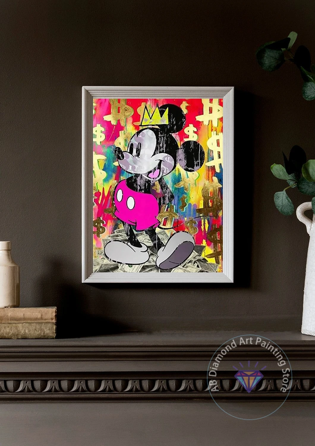 Disney Mickey Mouse New AB Diamond Painting Kit Graffiti Cartoon Diamond Embroidery Handmade DlY Mosaic Home Decoration