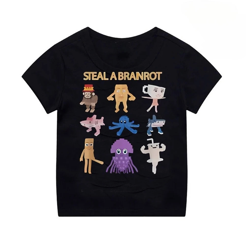 CREW NECK T SHIRT FUNNY GAMER IMAGE BOYS T SHIRT 67 SIX SEVEN FUNNY ITALIAN BRAIN ROTTEN CHILDREN S GAME SLOGAN T SHIRT