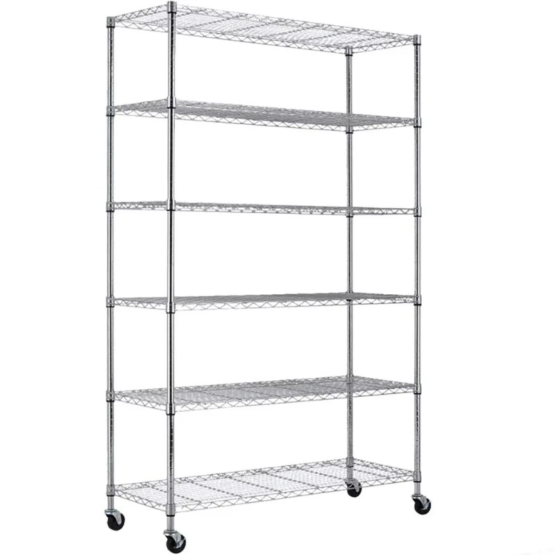 5-Layer removable steel wire storage rack chrome-plated storage rack storage rack