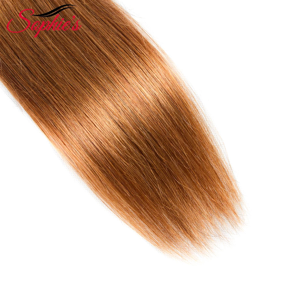 Sophie's Pre-colored Ombre Bundles T1B/30 Color 1 Bundles Hair Peruvian Human Hair Non-Remy Straight Hair Hair Extensions