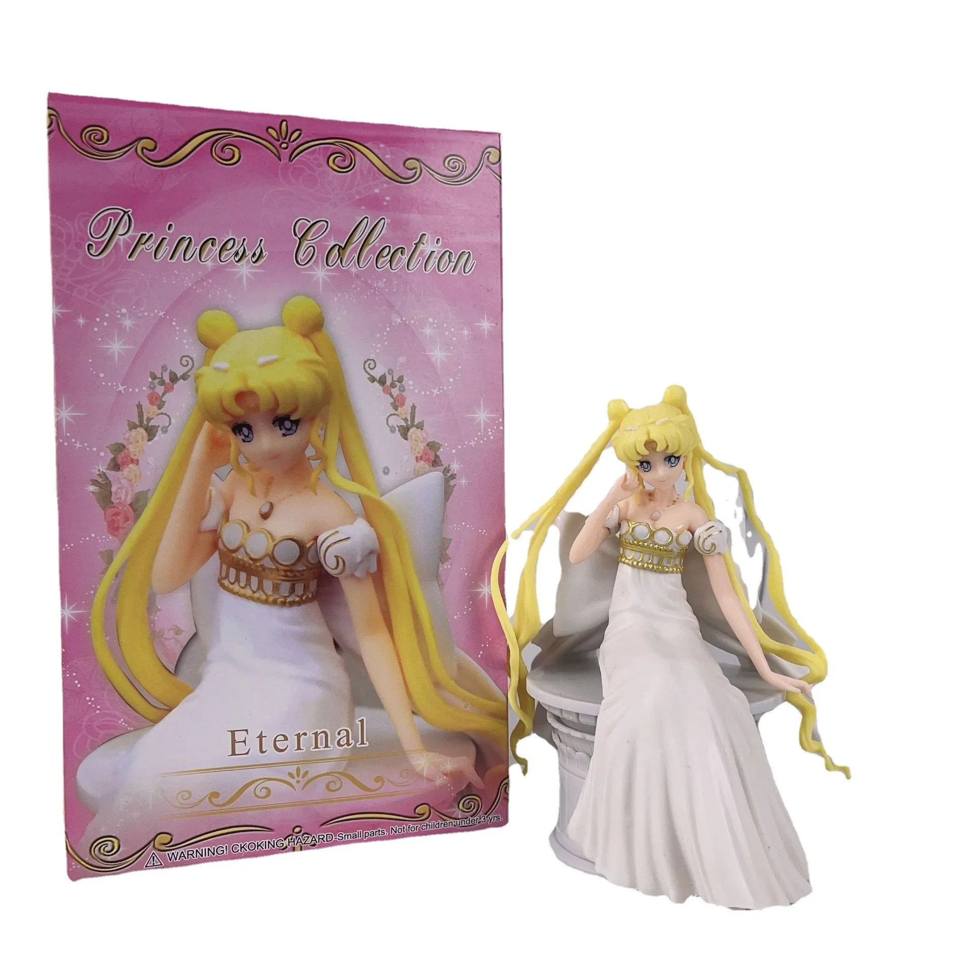 14CM 1 pz Ichiban Kuji Lastone colore speciale Sailor Moon Eternal Princess Serenity Figure Doll Toy Ornament Gift