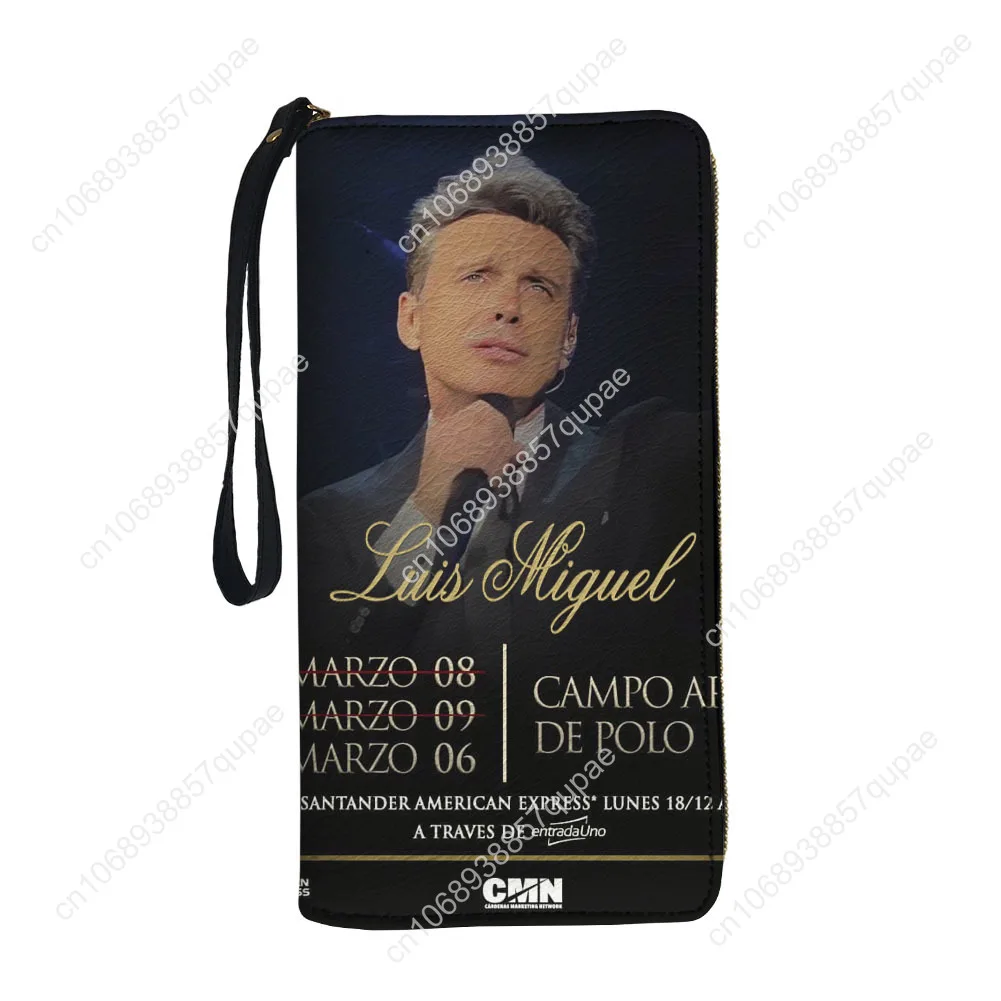 Luis Miguel Mexico Singer Custom Wallet Purse Mens Womens Teenagers Zipper Long Wallets Double Print  Portable Wallet Gift Bag
