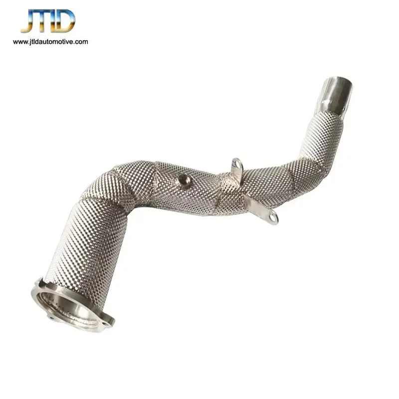 JTLD China Factory Price Stainless Steel Exhaust Downpipe with Heat Shield for JAGUAR XE 2.0T 1 Year Warranty Standard