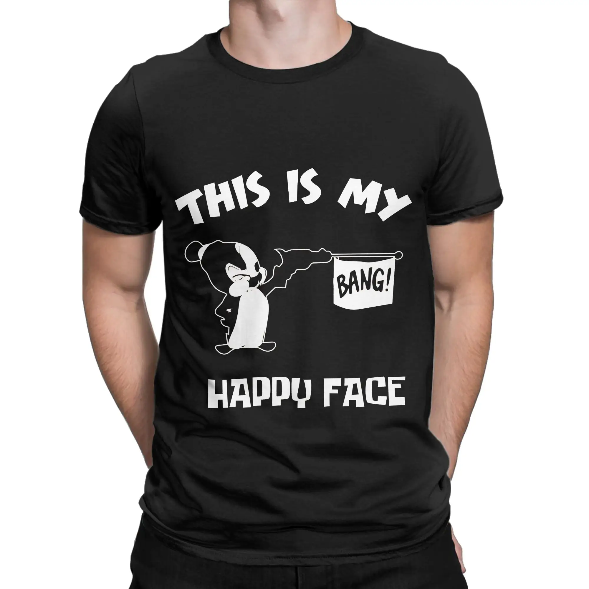 My Happy Face Gift For Kids Girl Boys Men Anniversary Oversized Funny Graphic 100% Cotton T-Shirt Chilly Willy Tops Tees For Men