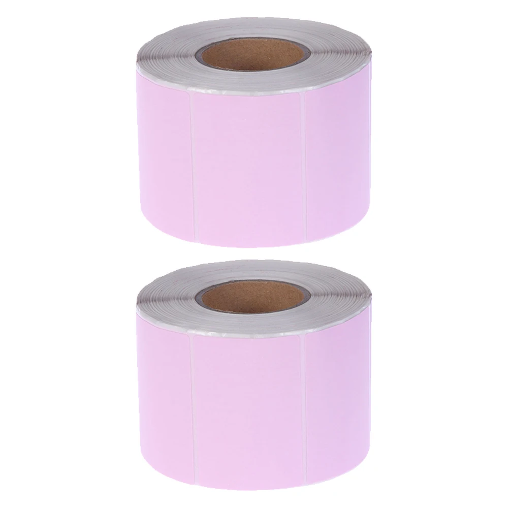

2 Rolls Thermal Paper Labels Address for Printer Printing Double Self Adhesive Envelopes Package Addresses Office