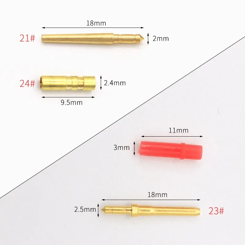 

1000sets Dental Lab Materials Die Model Pins 18mm Dental Lab Technician Small Brass Pins with Red Plastic Sleeves