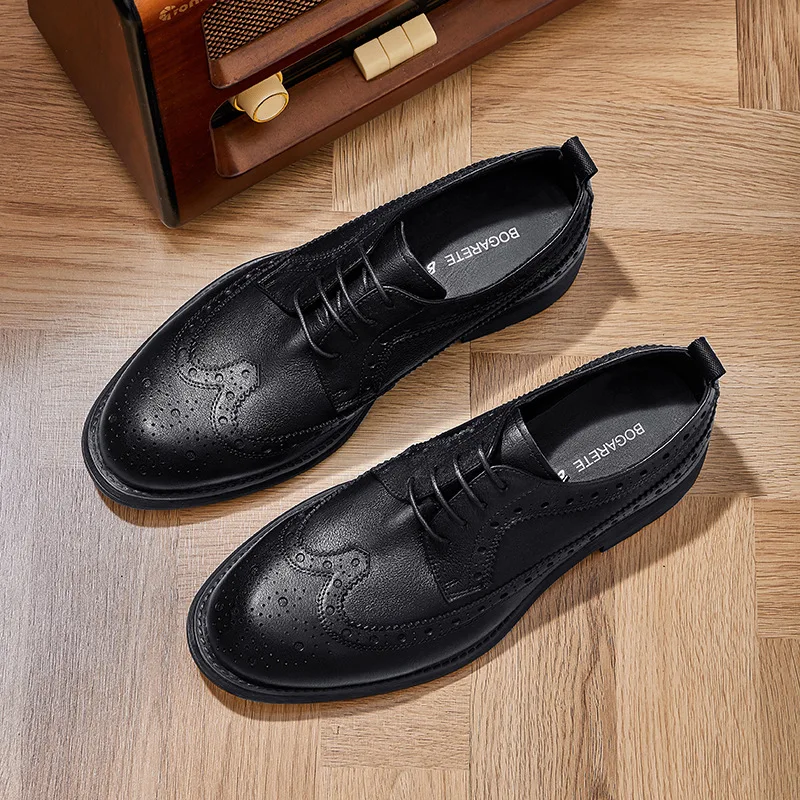 Autumn Winter Spring Cowhide Business Men High Quality Genuine Leather Luxury Casual Designer Male Casual Designer Loafers Men image 6