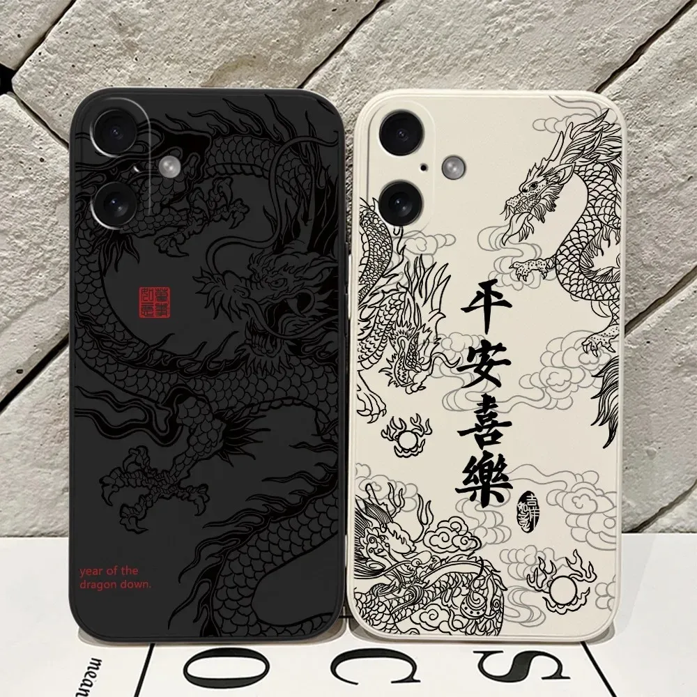 Fashion Chinese Dragon Phone Case For Xiaomi Redmi 15 15C 14C K60 13C 13 12 10 A1 A2 A3 10C 12C K40 9T 9A 8 K30 4G 5G Back Cover - view 5