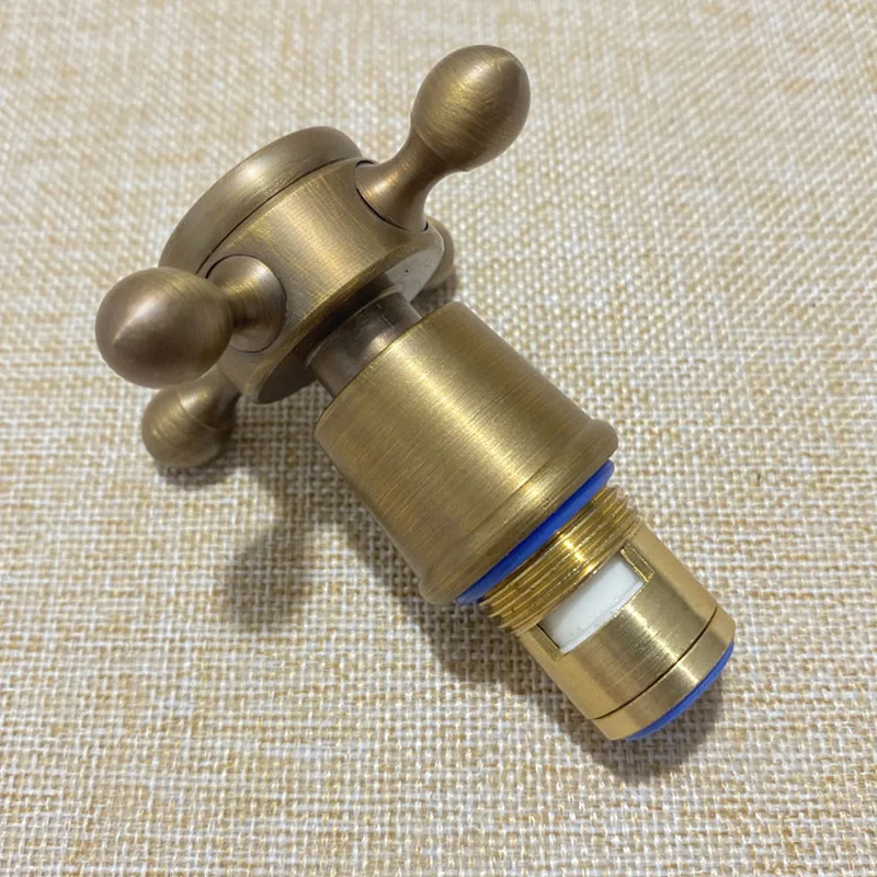 Solid Brass Single Cold Water Quick-On Tap with Ceramic Cartridge, Handle Knob & Switch Accessories