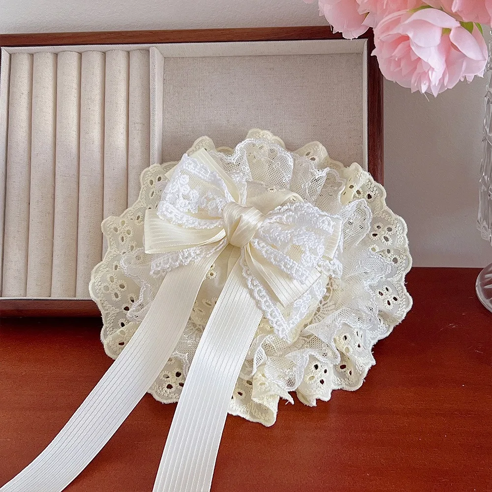

High Quality Vintage Lolita Hair Clip Elegant Exquisite Bow Hair Clip Soft Lace Hair Clip Lolita Hair Accessories