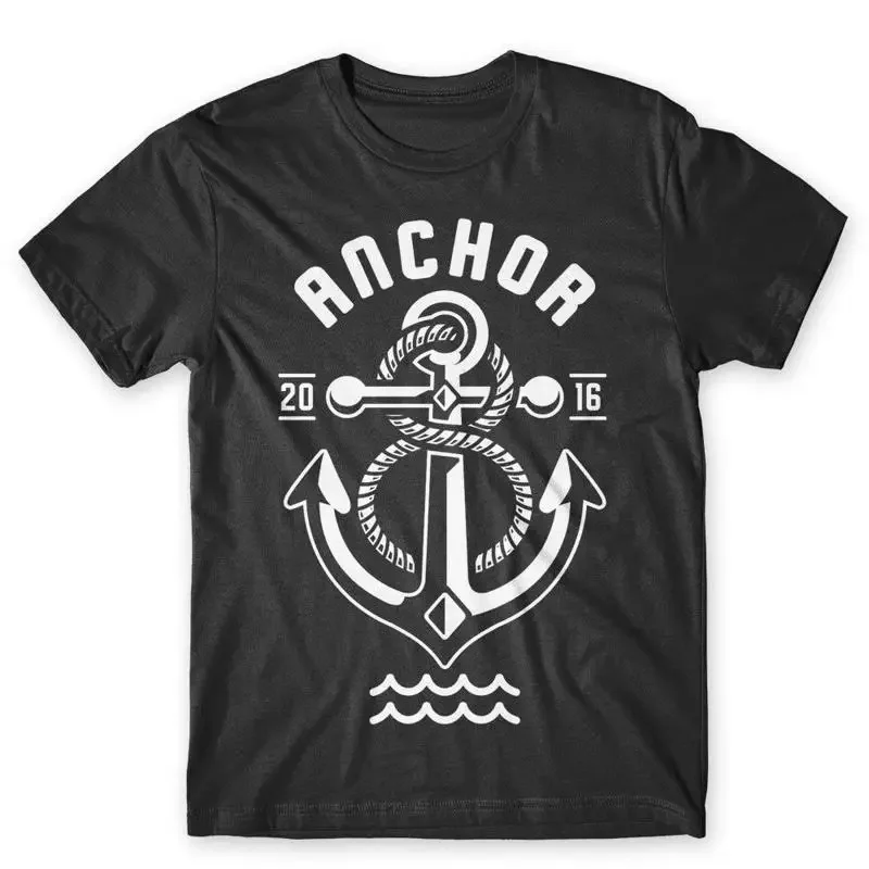 Anchor T Shirt Sailor Sailing Boat Sailboat 100 Cotton Premium NEW