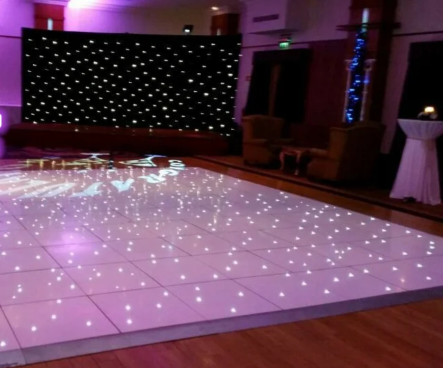 2024 UK hot sale stage special effect wedding party panels white led starlit twinkle starry dance floor