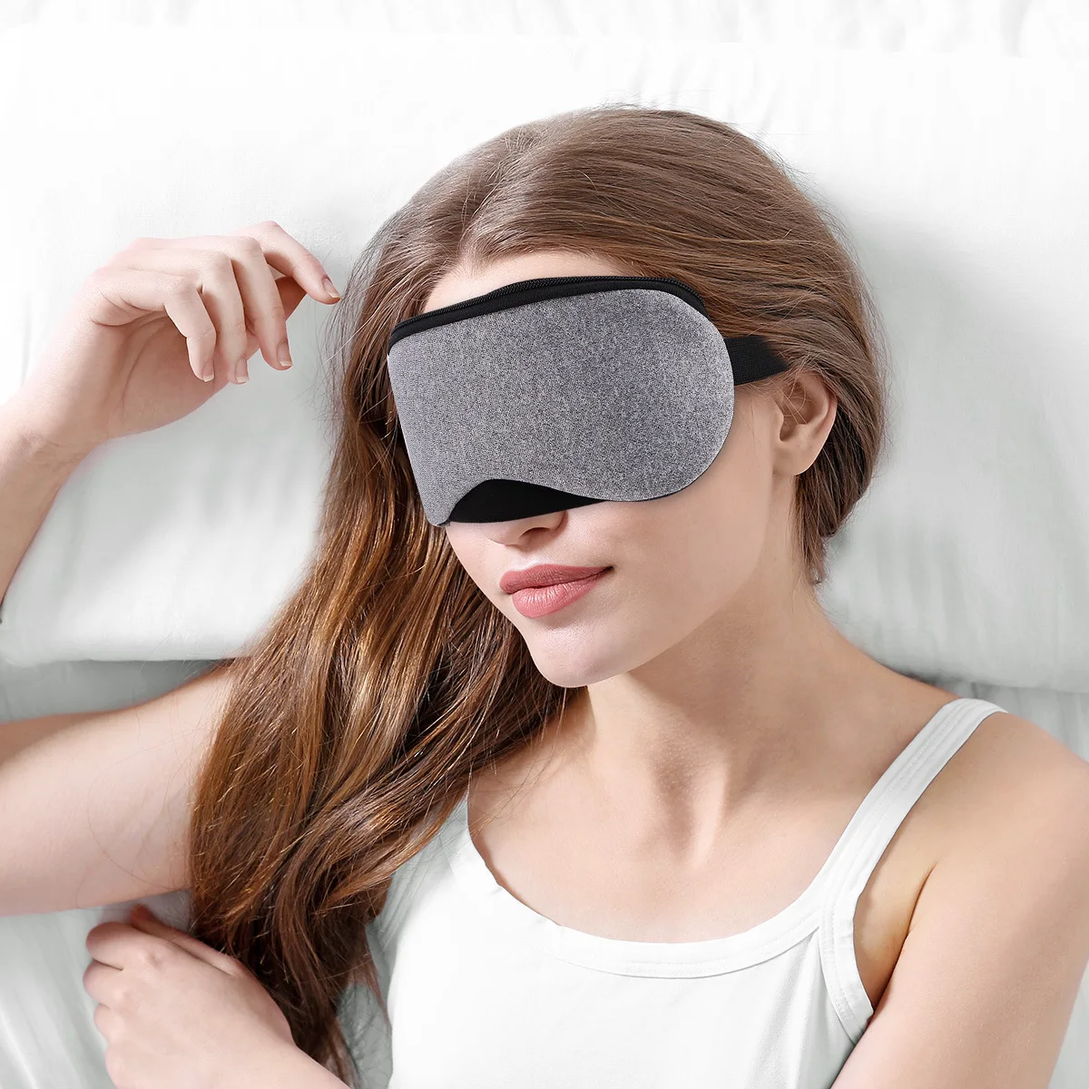 

1 шт., перезаряжаемая USB паровая теплая маска для глаз, теплая защитная маска для сна, расслабление, улучшение кровообращения, удаление темных кругов