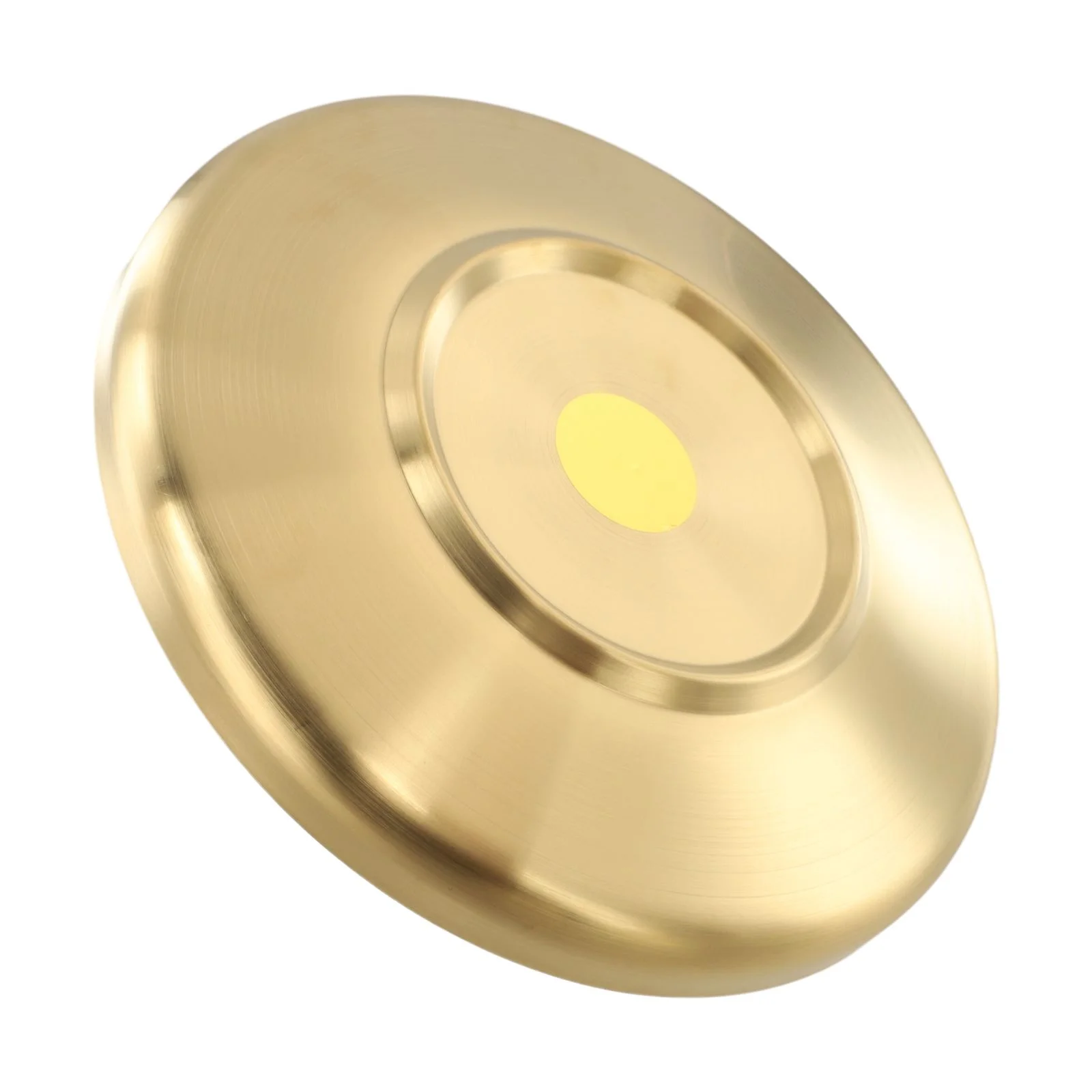 Gold Round Tray Double-layer Round Tray Brushed Finish Double-layer Insulation Drop Resistance Easy Cleaning Non-slip Base