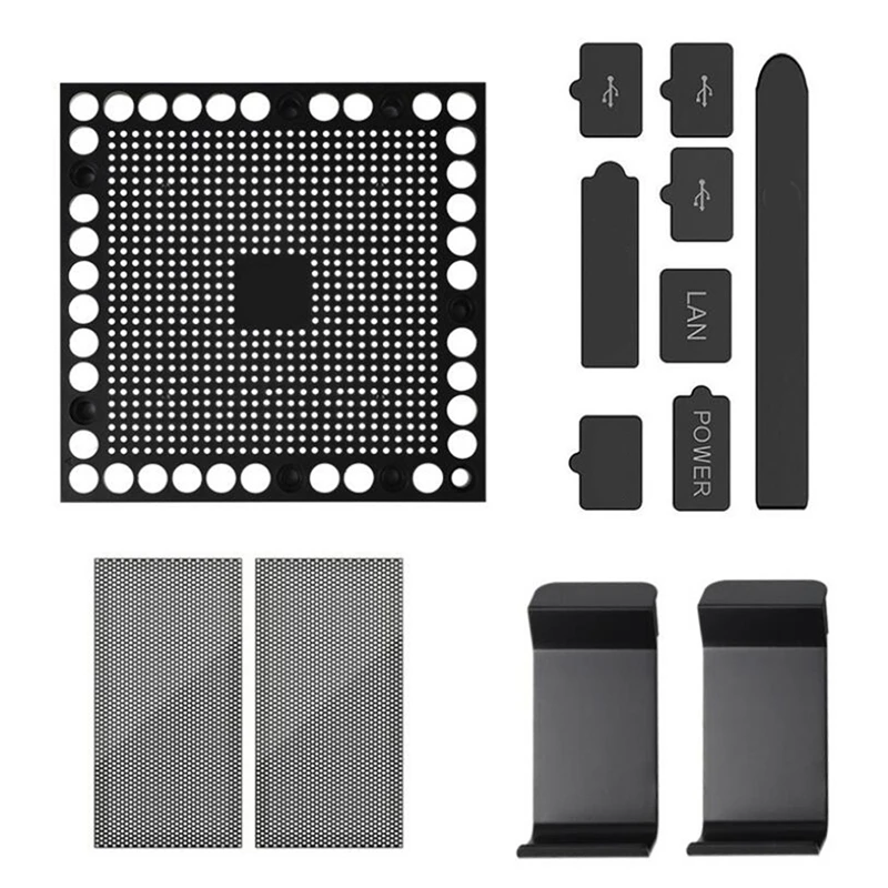 

Dust Proof Mesh Filter Jack Stopper Kit Cover For Series X Game Console Plastic Accessories Plugs Pack Protector