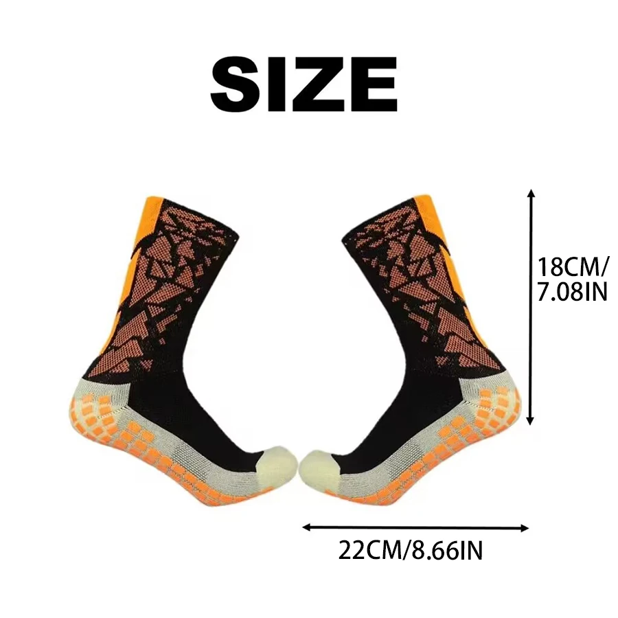 10 Pairs High Quality Non-slip Silicone Football Volleyball Badminton Yoga Socks Camo Sports Comfortable Breathable Soccer Socks