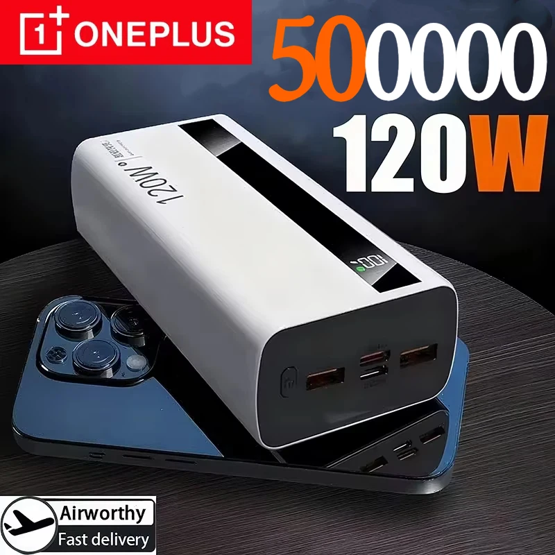 

XIAOMI 50000 мАч Power Bank 120 Вт Быстрая зарядка Портативное зарядное устройство большой емкости Moblie Powerbank для iPhone Samsung Huawei