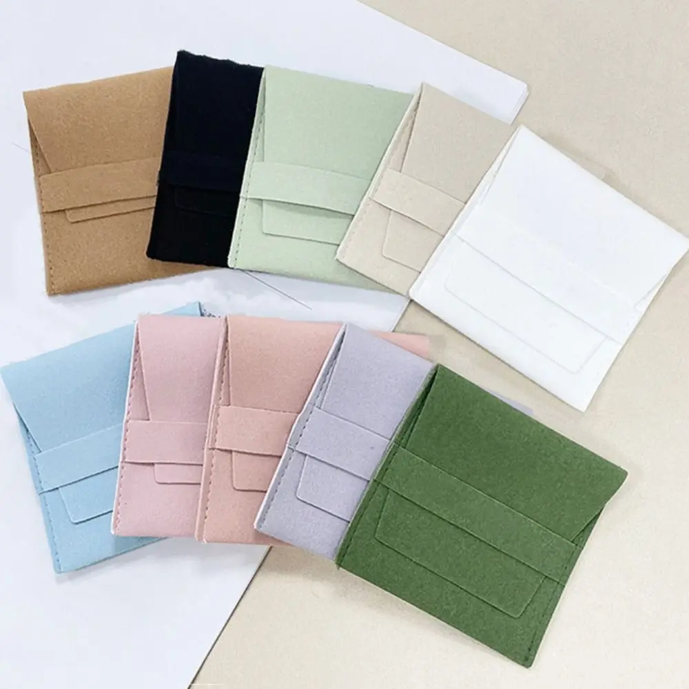 

10PCS Necklace Rings Jewelry Packing Bag Earrings Bracelet Holder Jewelry Storage Bag Velvet Mini Purse Jewelry Organizer Women