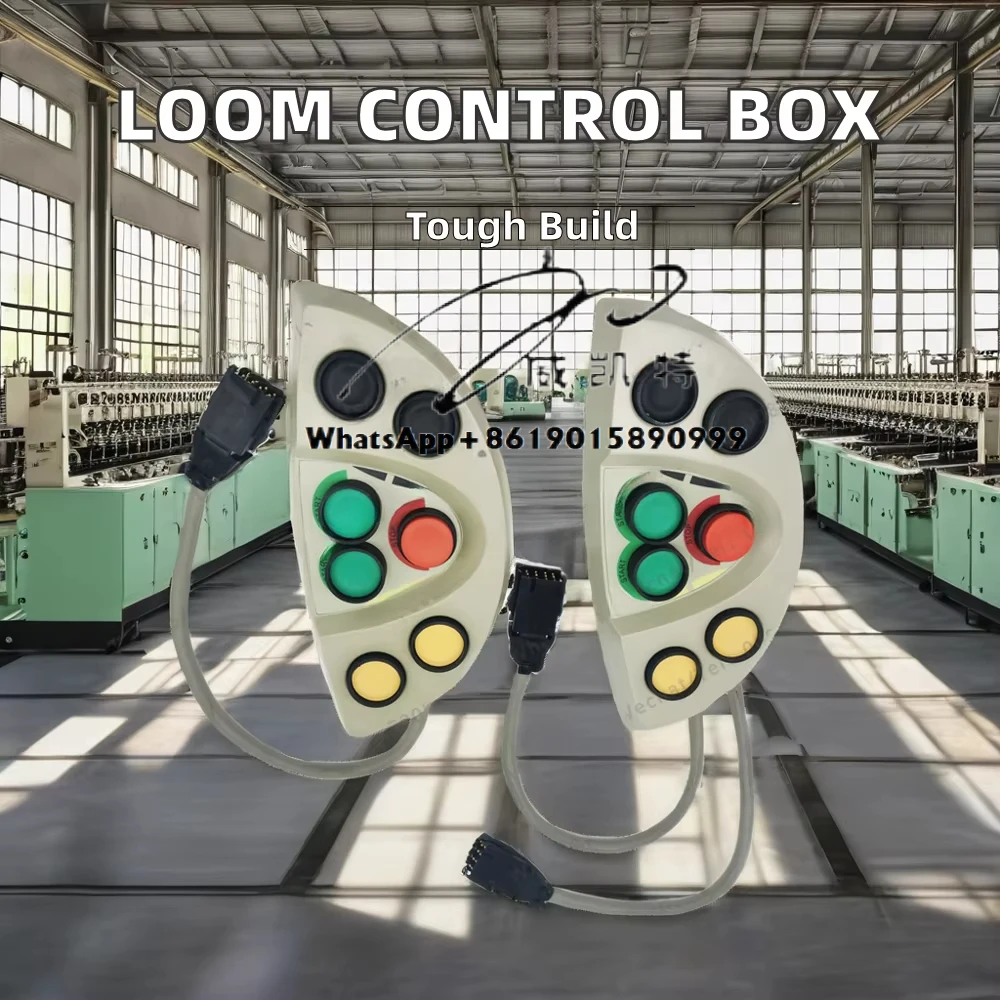 Used PUSH BUTTON CONTROL BOX for Weaving Airjet Loom Machine New Plastic with Steel & Metal Sensor Loom Parts Weaving Machinery