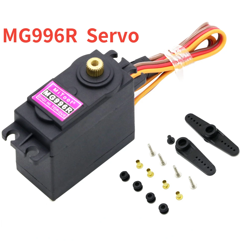 

1/8 1/10rc Helicopter Robot Digital Servo High Torque Mg996r4-6v With Metal Gears Suitable For Futaba Jr Arduino One