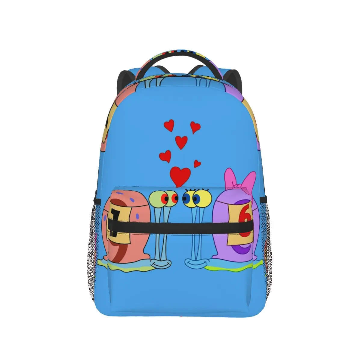 

Gary The Snail In Love Backpack Hot Sale Daypack Large Capacity Kids BookBag School Bag Shoulder Bags for Men Women